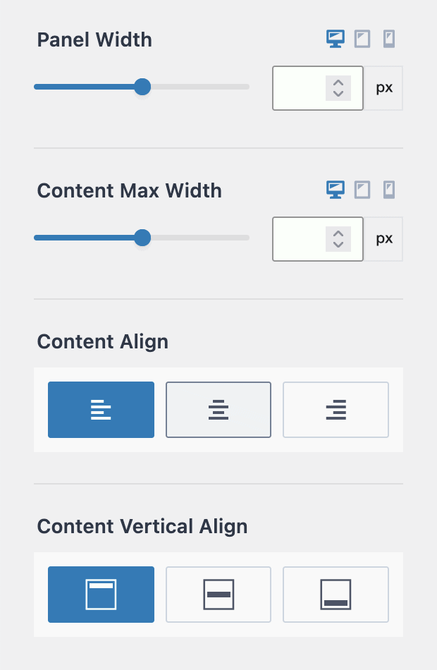 Off Canvas - General Settings - Part 2