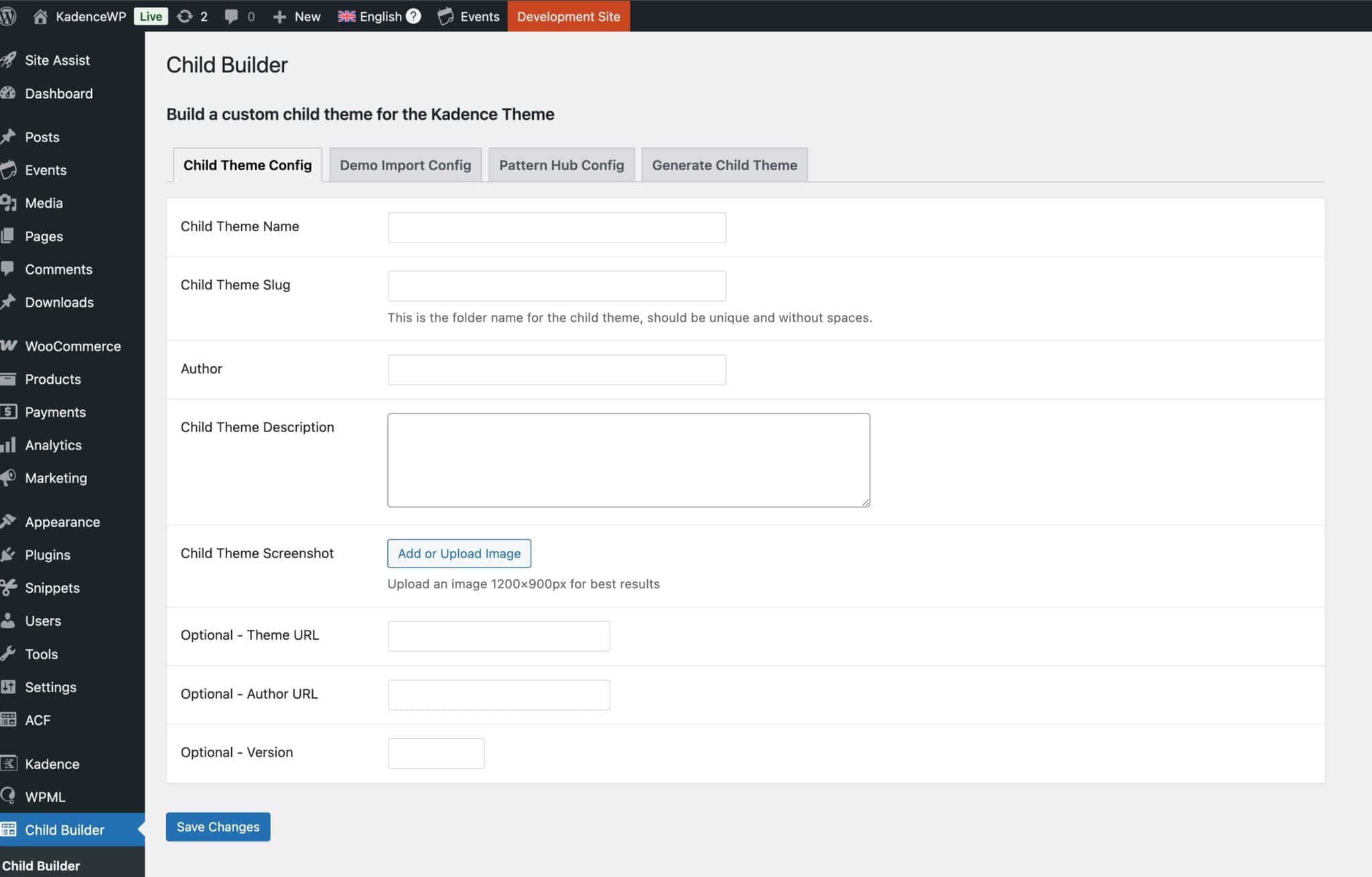 Kadence Child Theme Builder (Create and Sell Child Themes) - Kadence WP ...