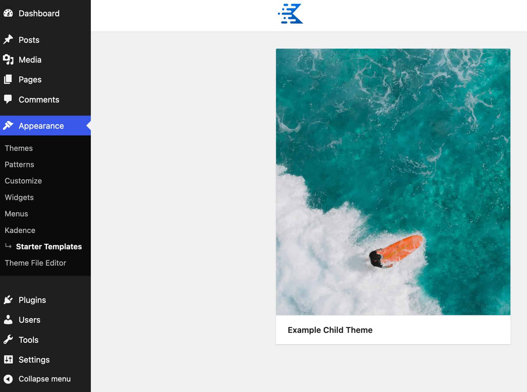 Starter Template Child Theme