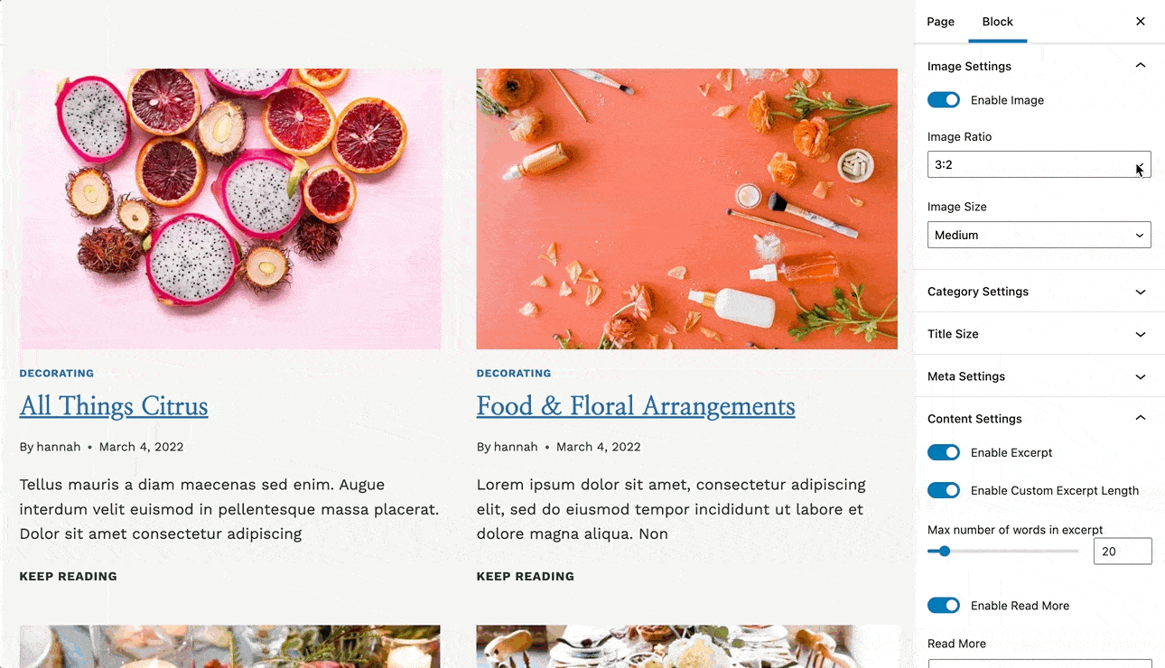 Posts Block - Kadence WP Documentation