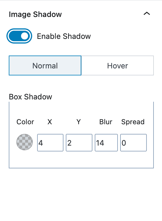 Advanced Gallery Image Shadow