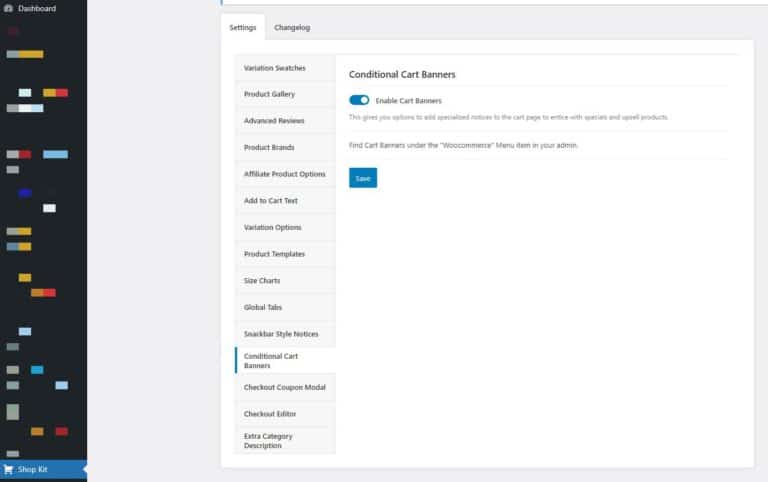 Enable Conditional Cart Banners