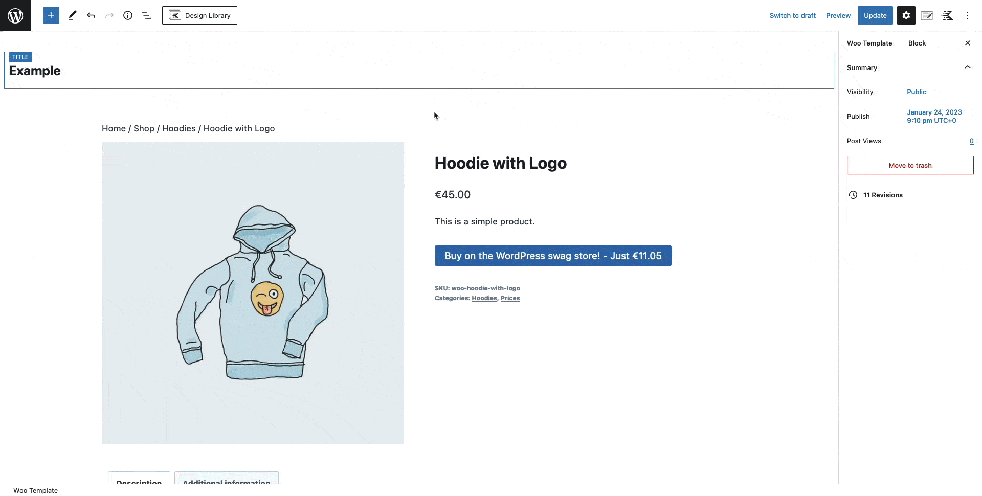 Add New Product Notice