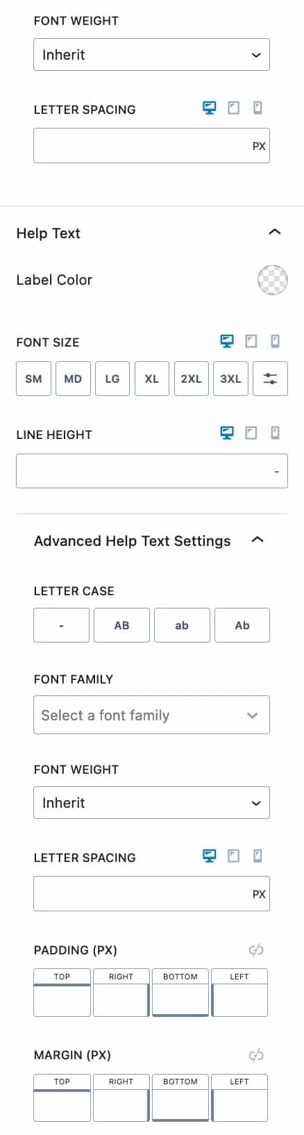 Form (Adv) - Style Settings 4