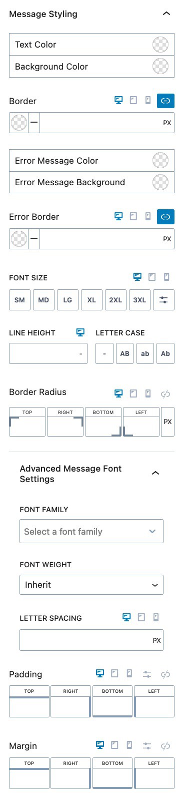 Form (Adv) - Style Settings 5