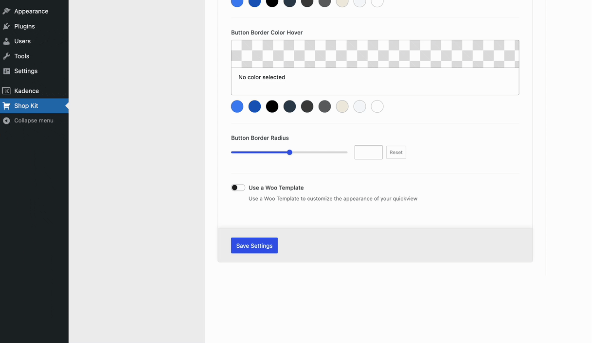 Selecting an Overview Template