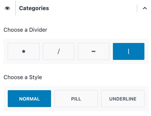 Categories Item