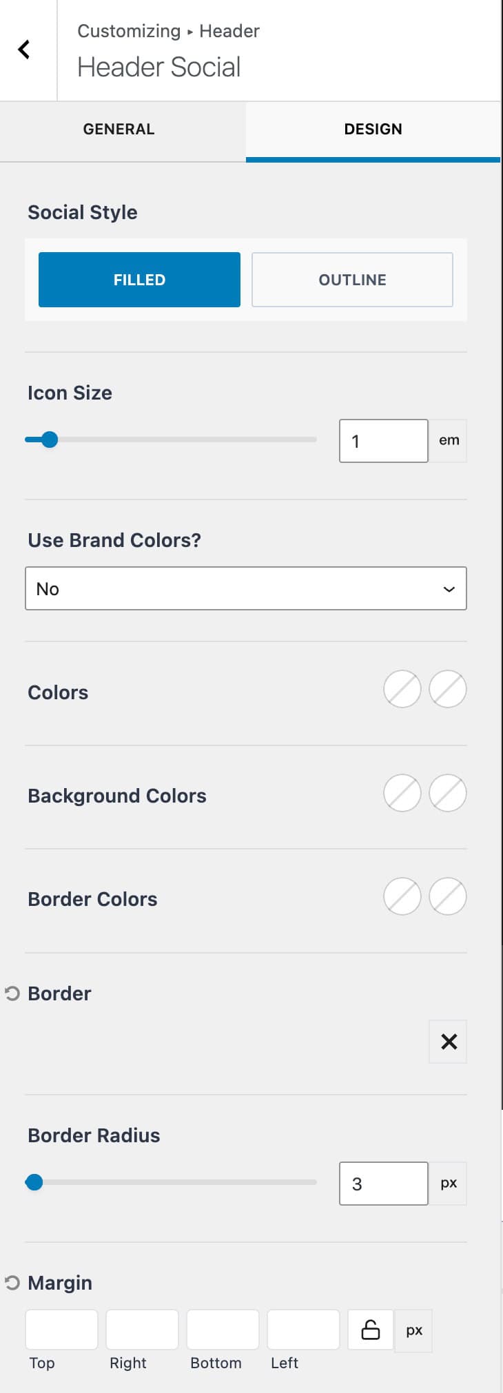 Social Design Settings