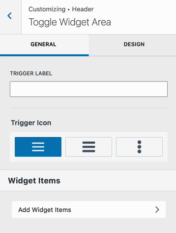 Widget Editor via Customizer