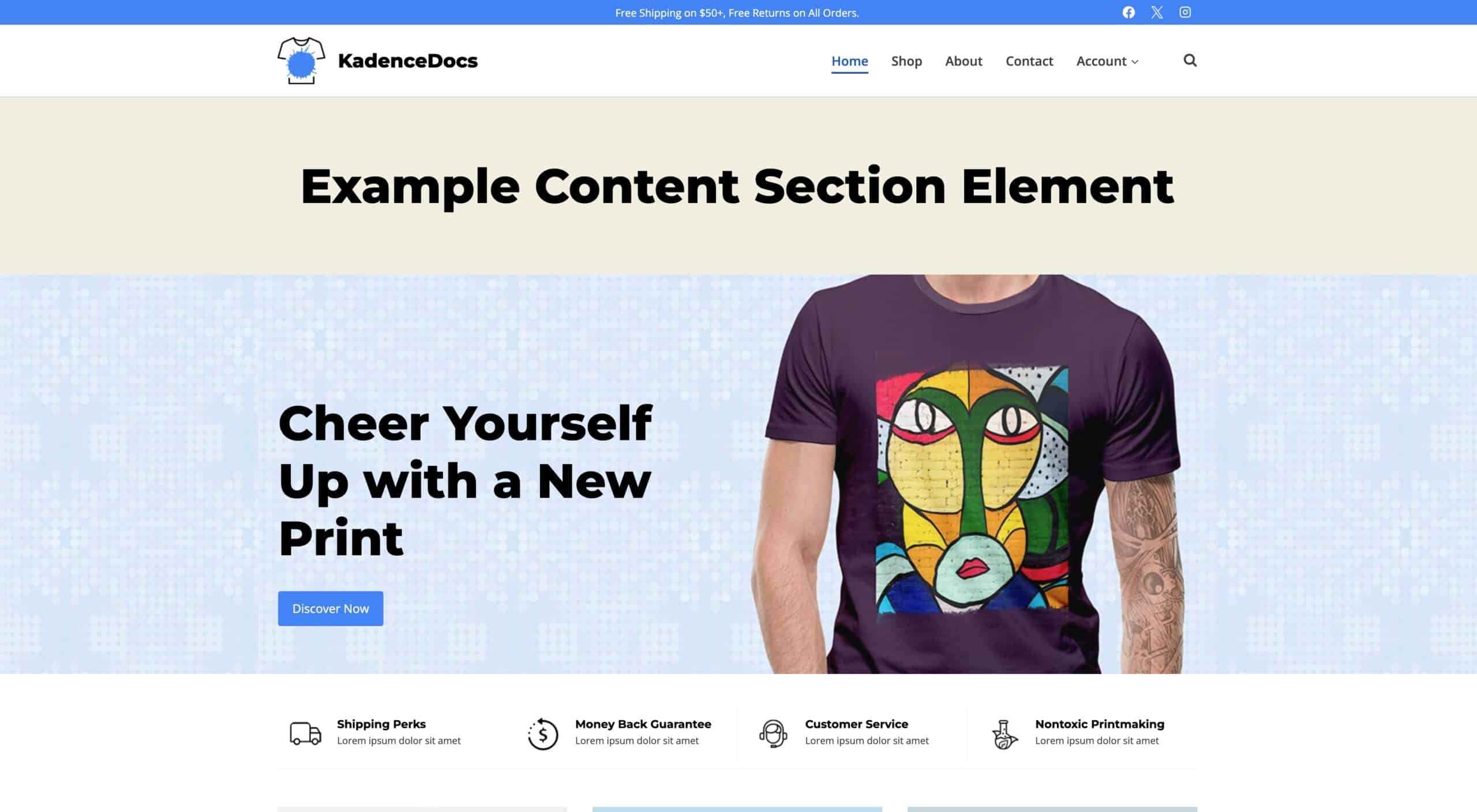 Content Section Element