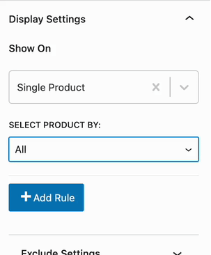 Display settings extended