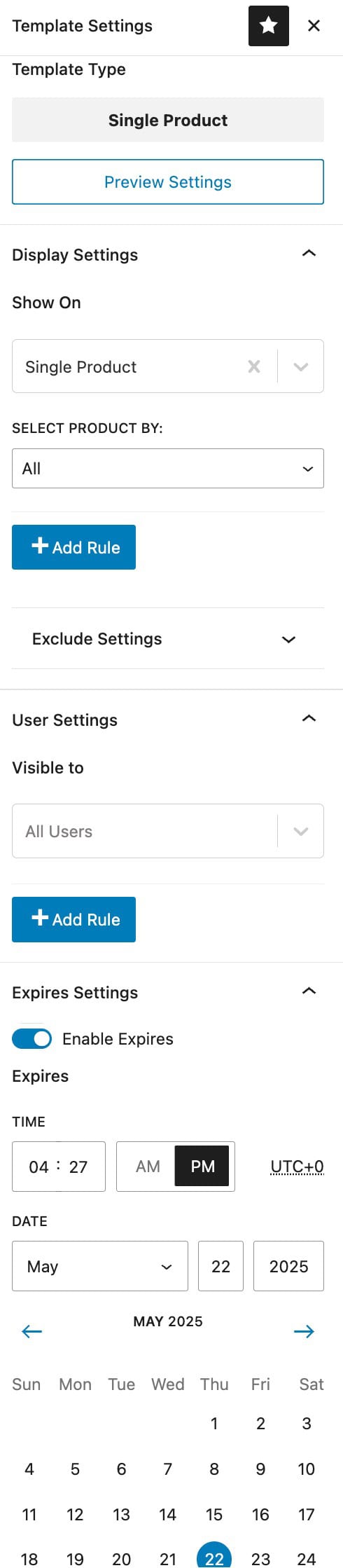 Single Product Templates