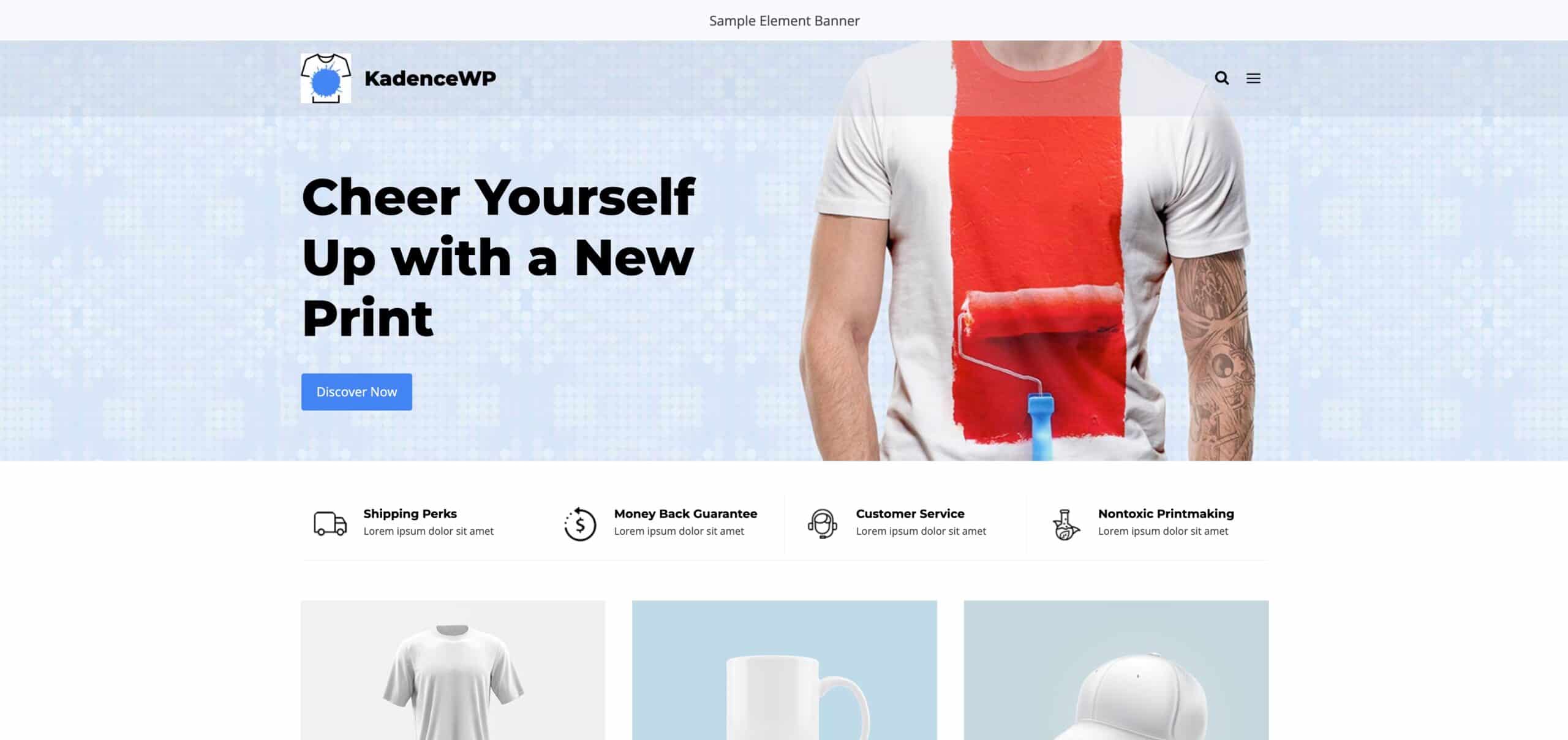 Fixed Above Transparent Header