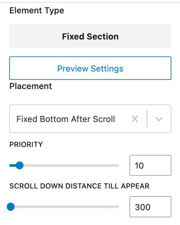 Fixed Bottom After Scroll