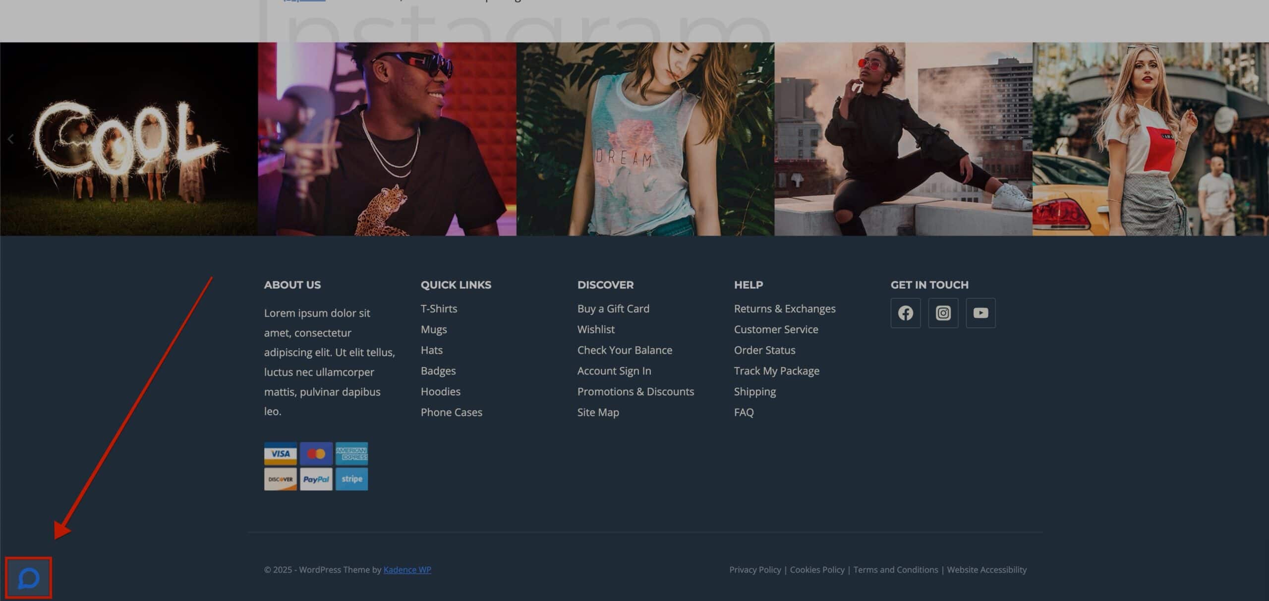 No Space Below Footer