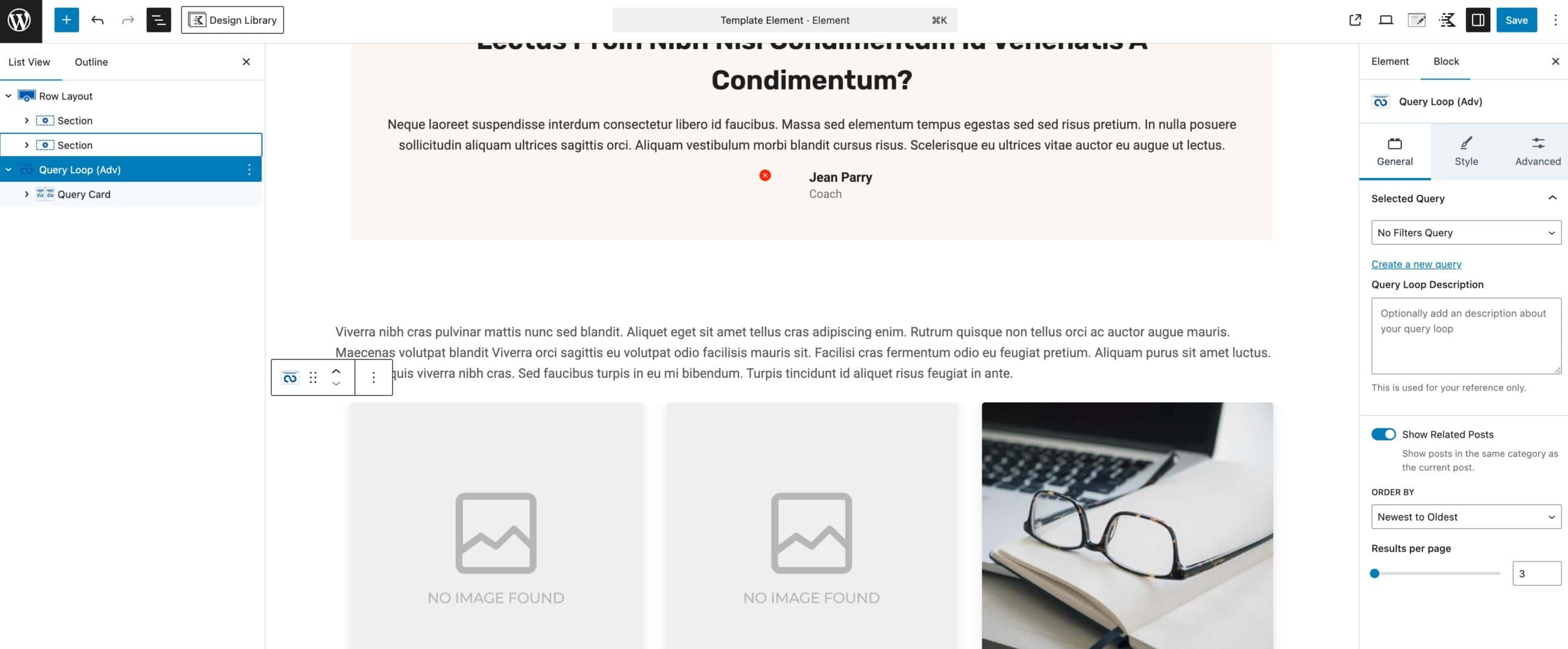 Query Loop Related Posts