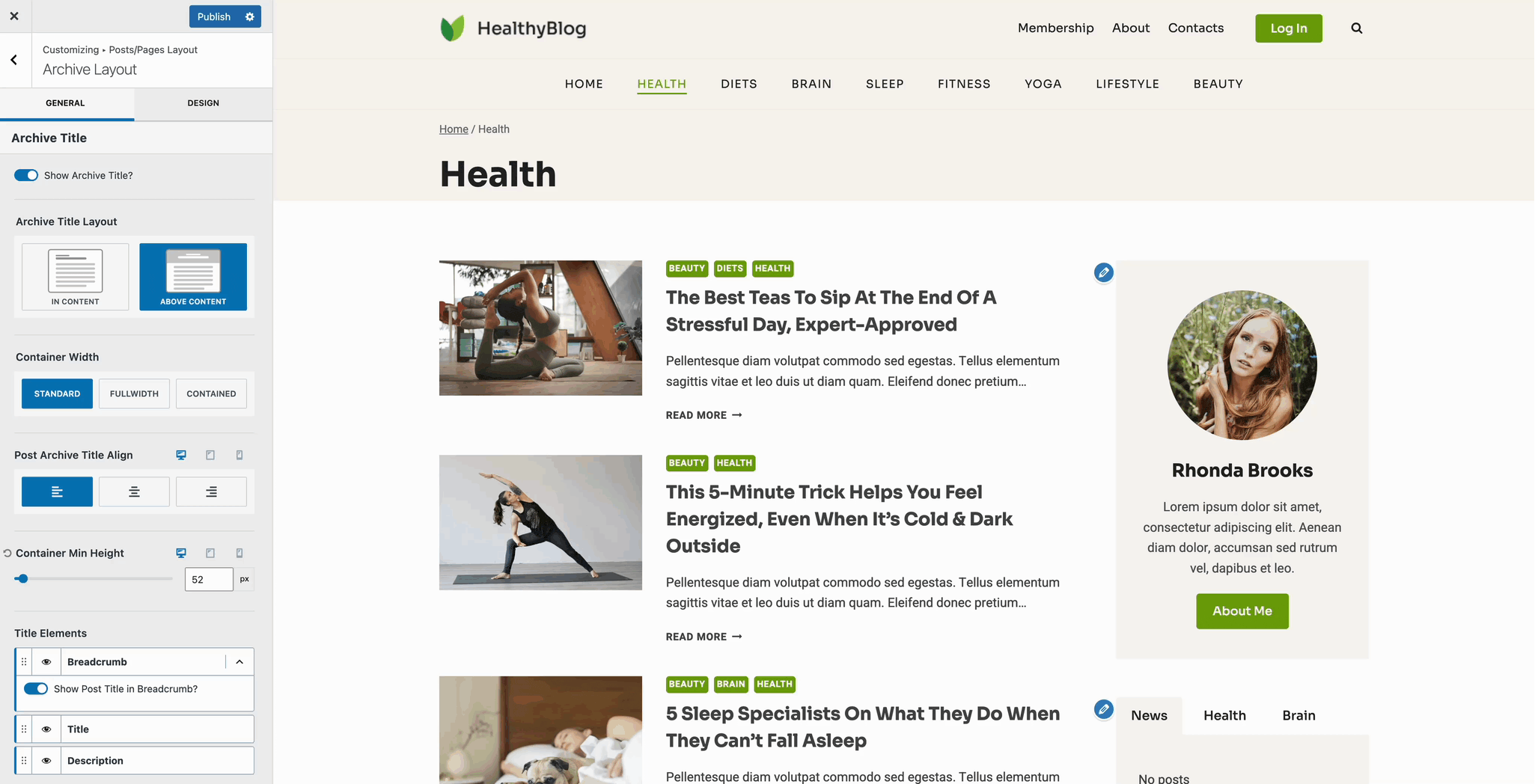 Adjusting Min Heights