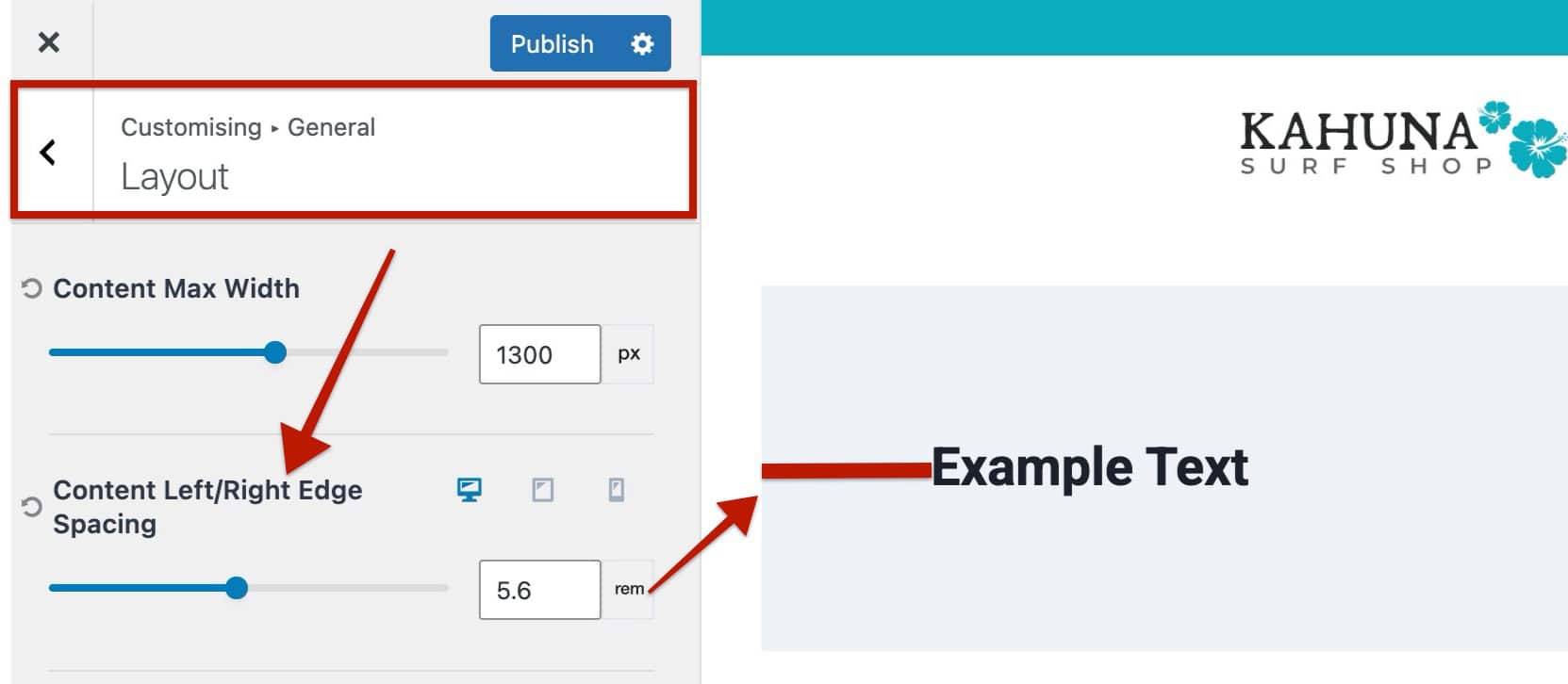 Content Left:Right Spacing