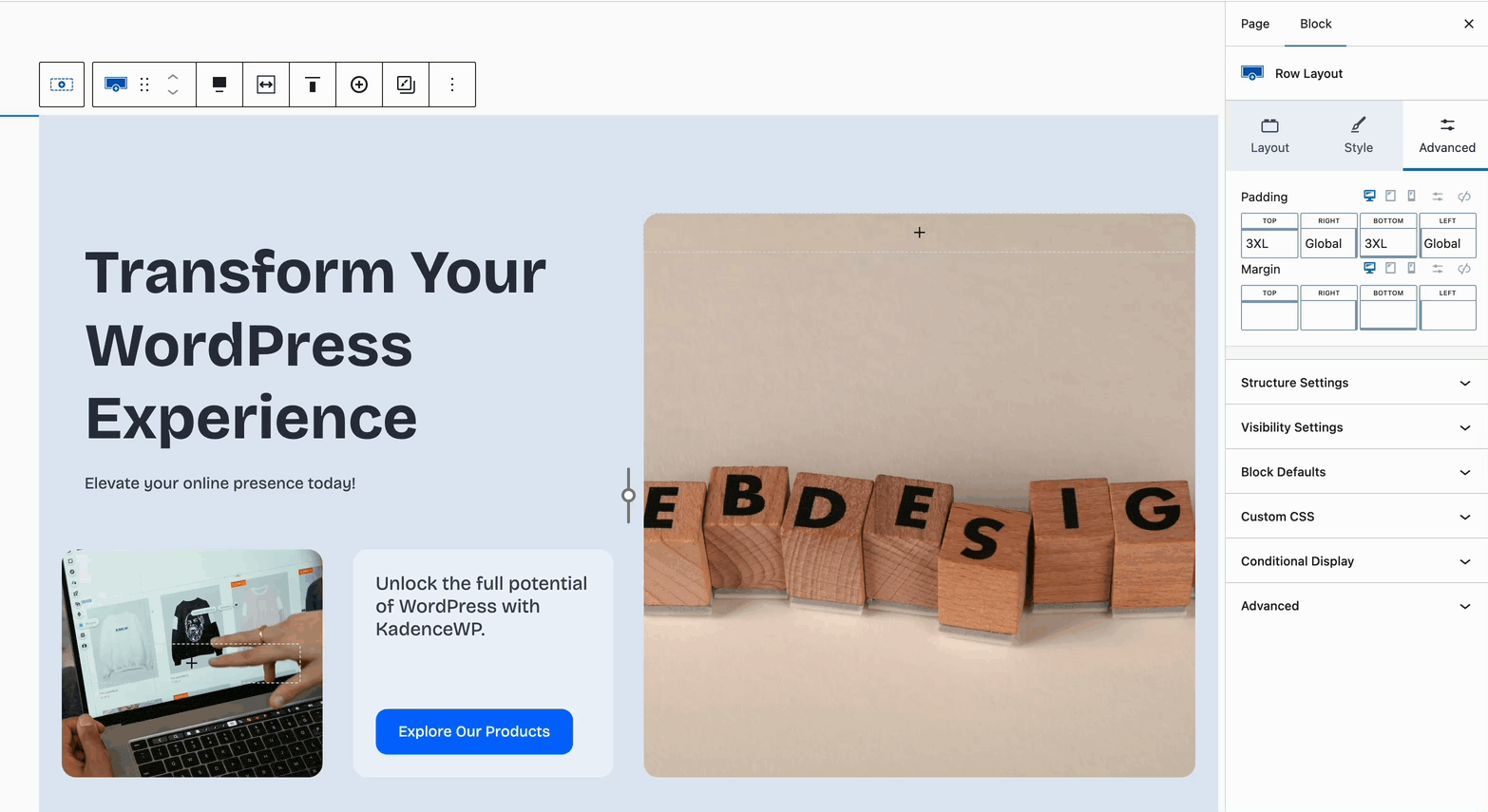 Responsive Block Padding