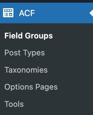 Add Field Groups