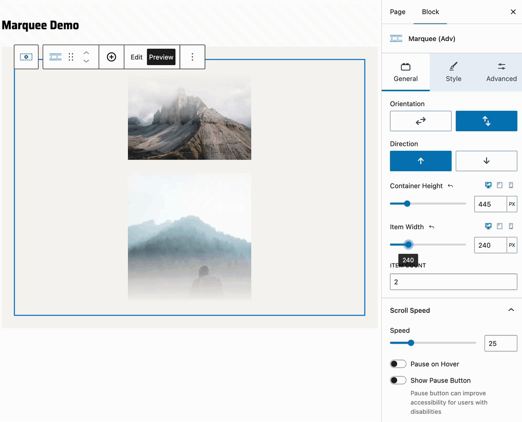 Adjusting Widths and Heights
