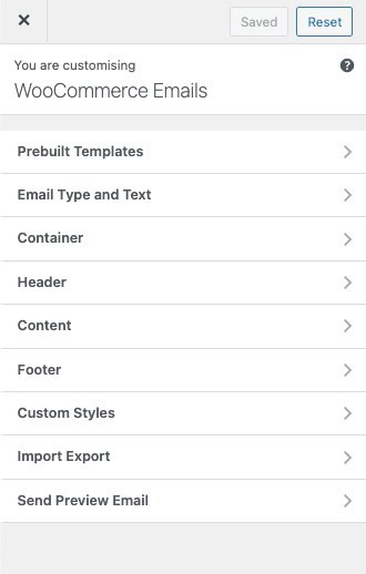 WooCommerce Customizer Settings