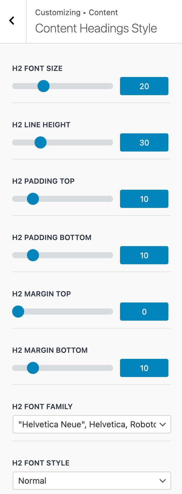 Content Heading Styles 1