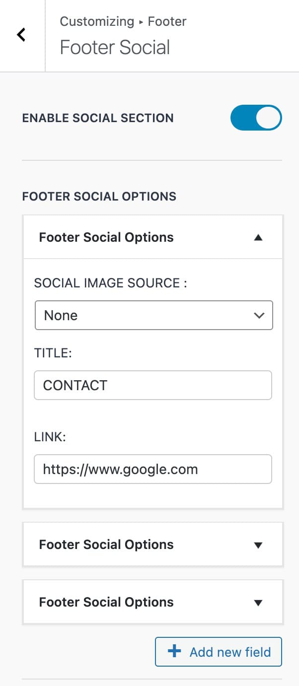 Footer Social