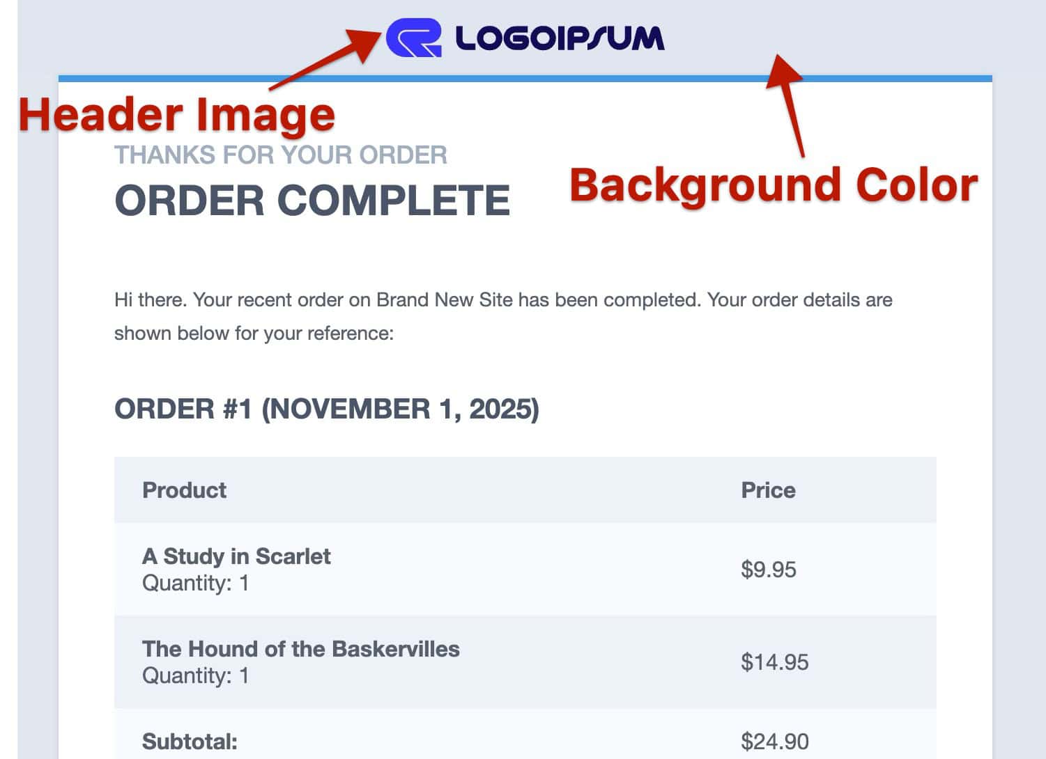 Header Image Background Color Chart