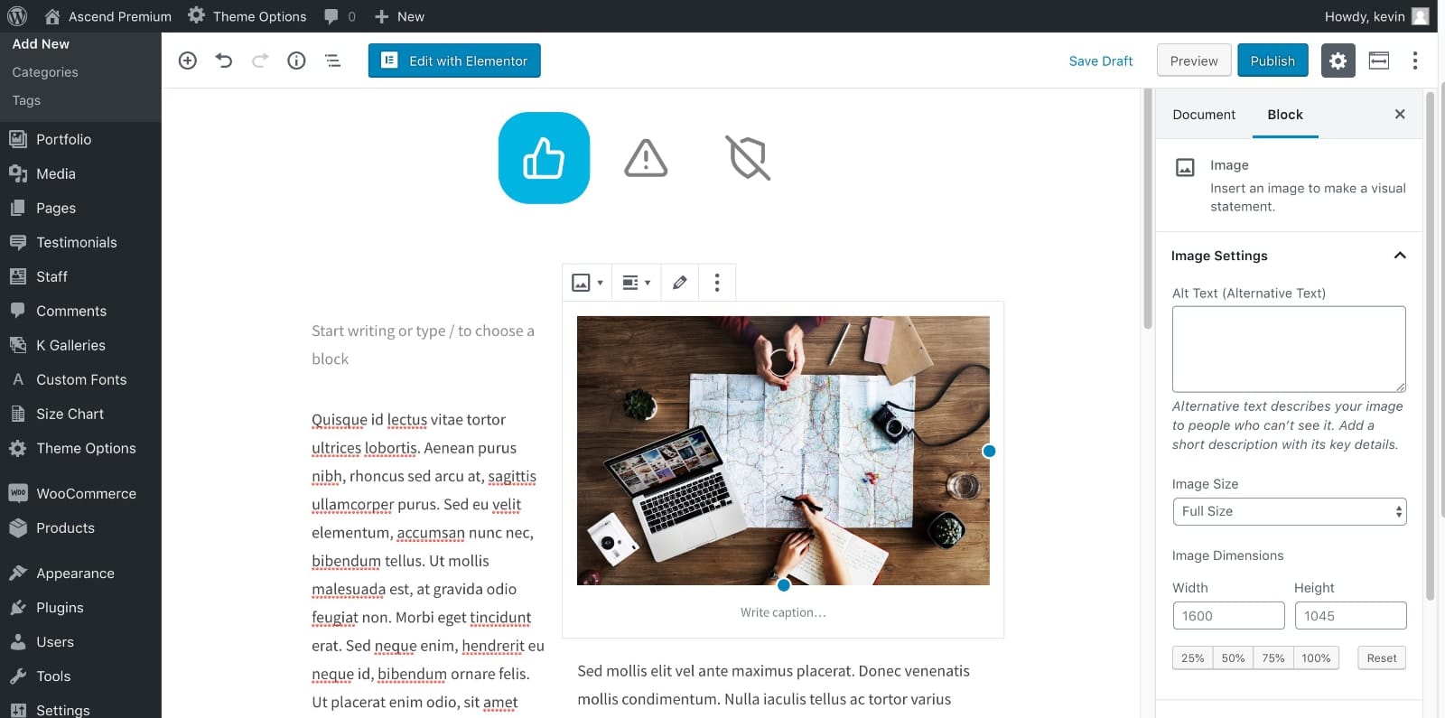Customize Page Layout