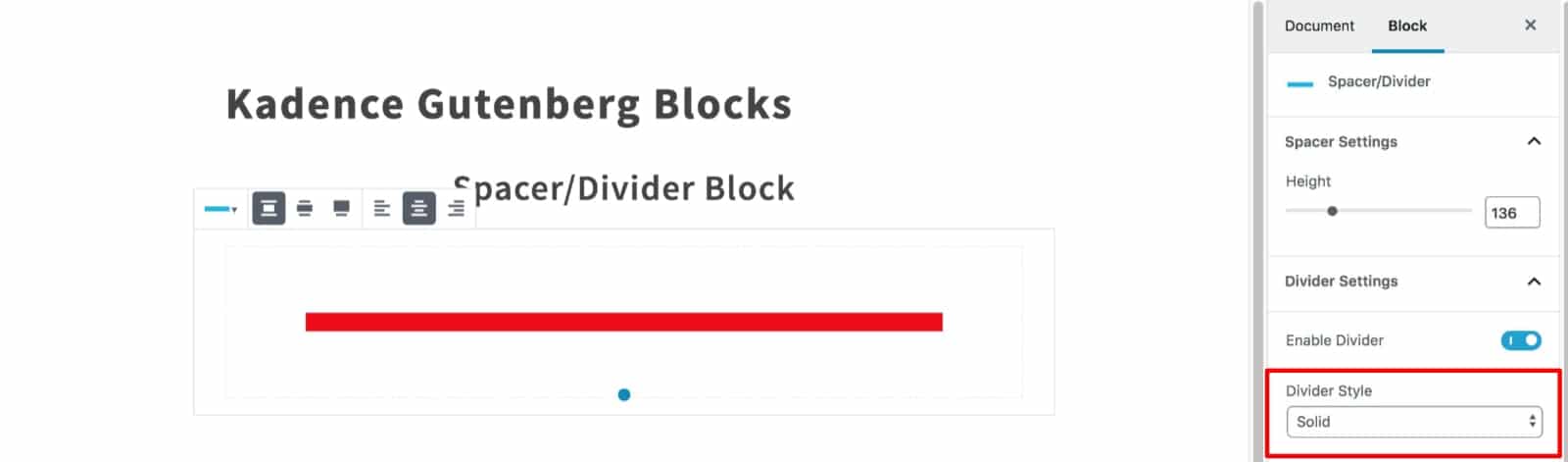 Solid Divider