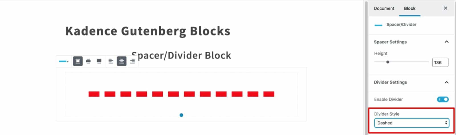 Dashed Divider