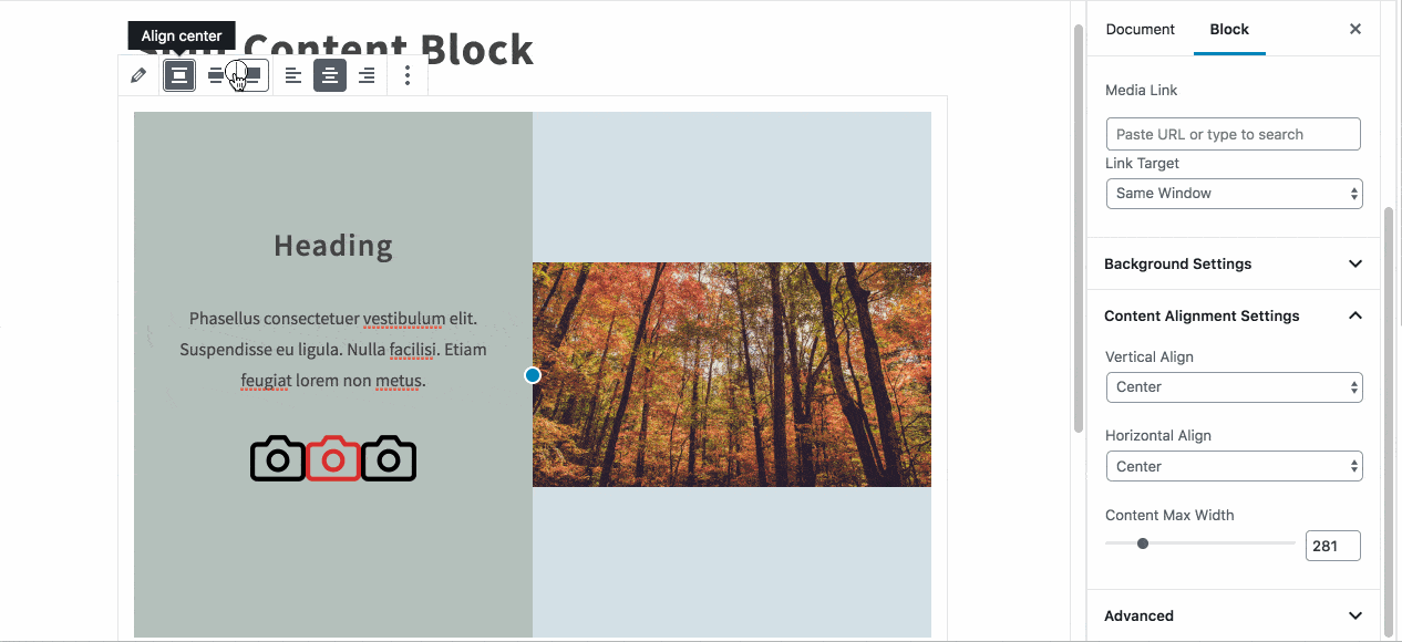 Align Block