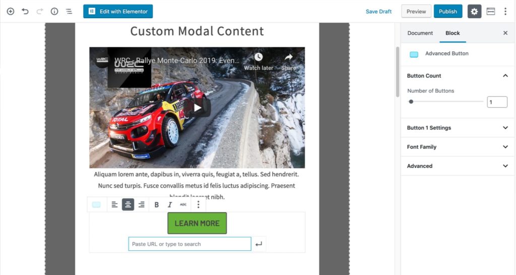 Modal Content