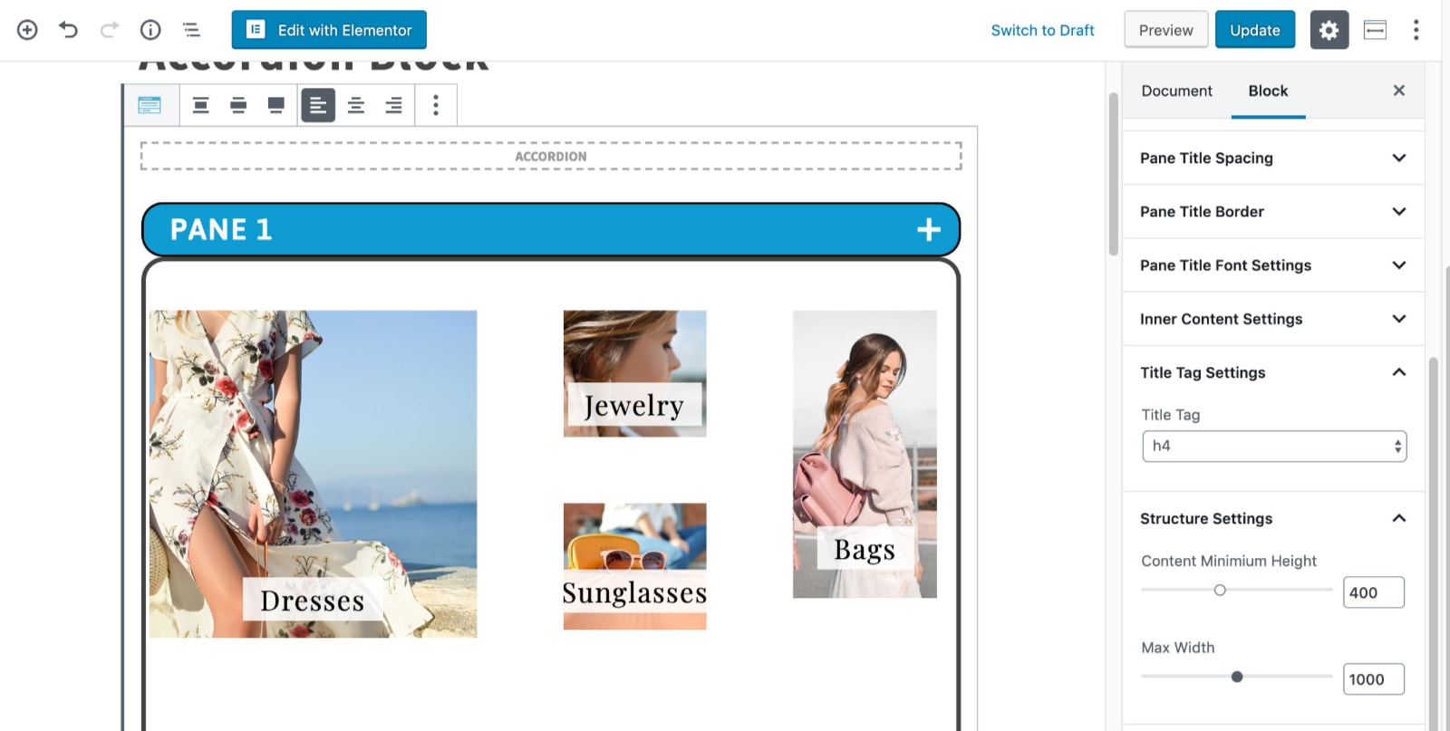 Title Markup and Structure Settinsg