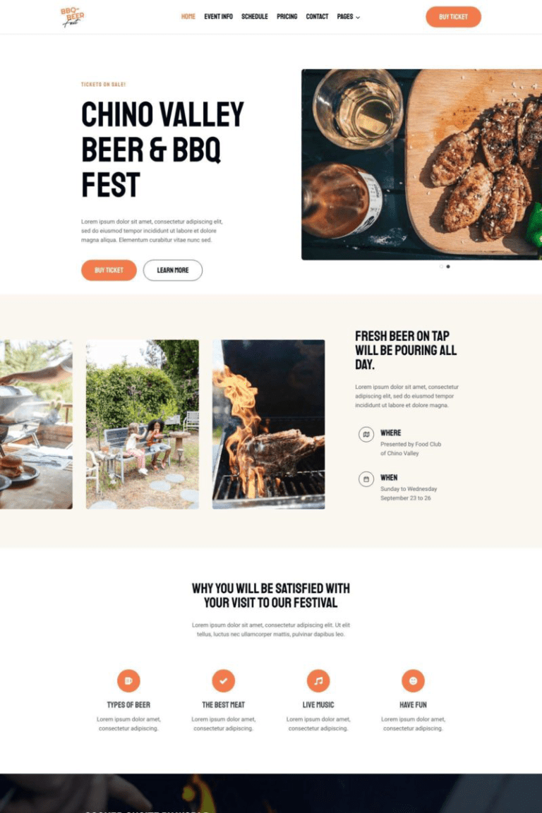 Beer BBQ Event Starter Template