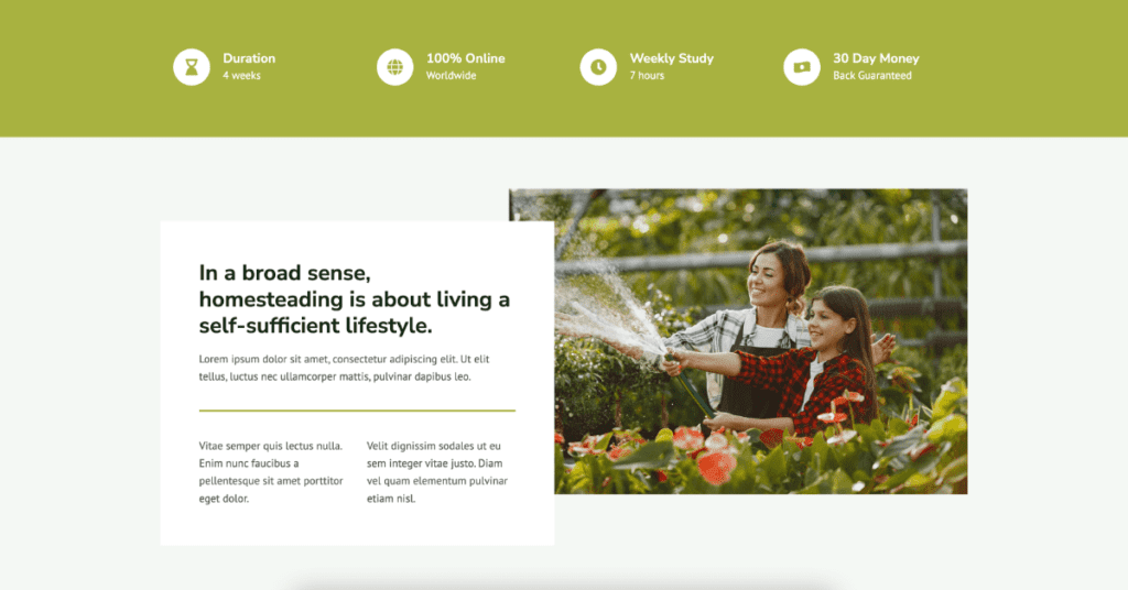HomeSteading Kadence Theme