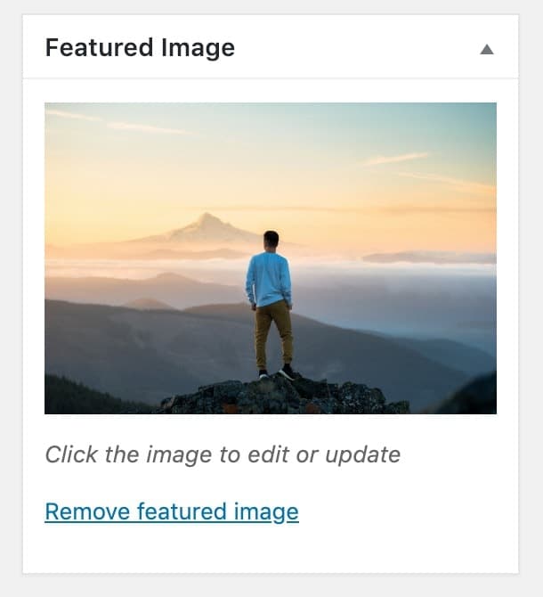 Featured Image Classic Editor