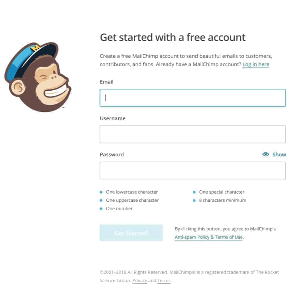 Get Started with MailChimp