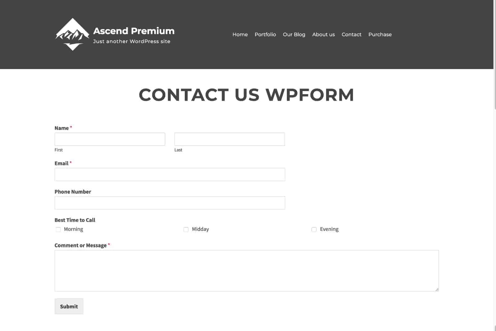 View Contact Form