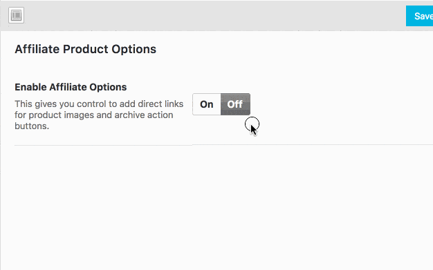 enable WooExtras affiliate options