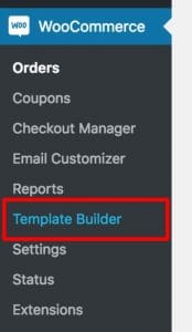 WooCommerce Template Builder Admin