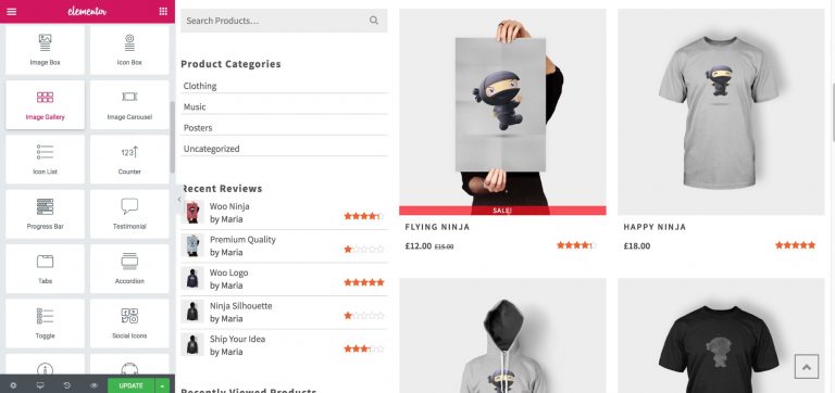 Build Shop Pages With WooCommerce Elementor Pro