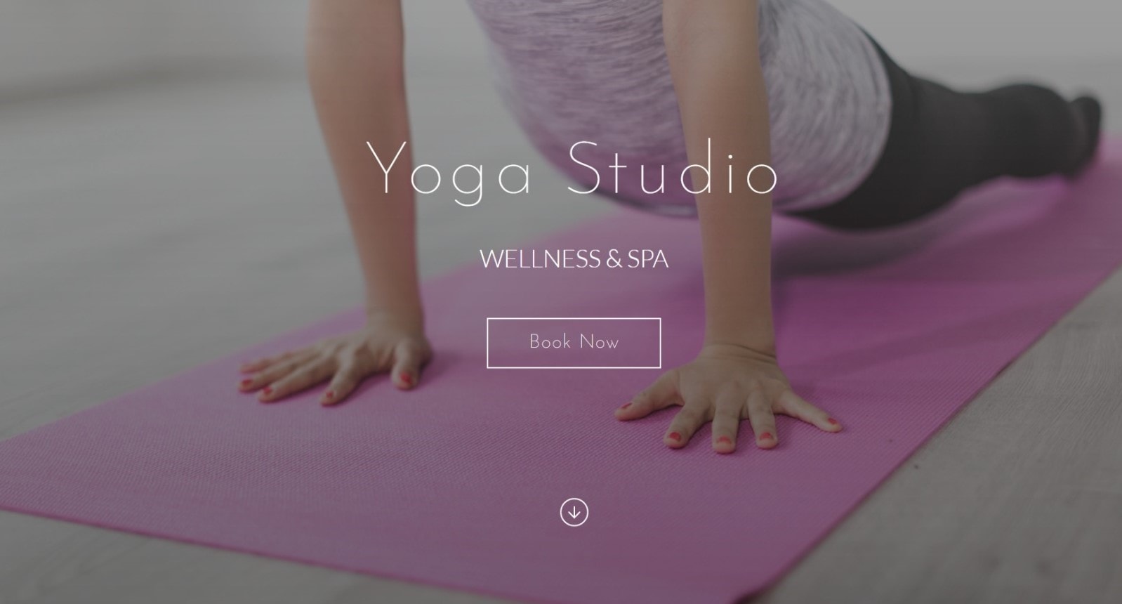 yoga studio website with Kadence starter theme