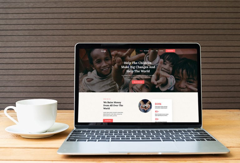 New Charity Website Starter Template: Hearts