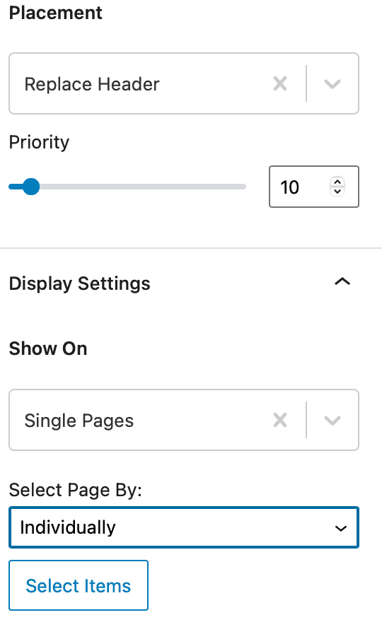 replace header using kadence elements templates