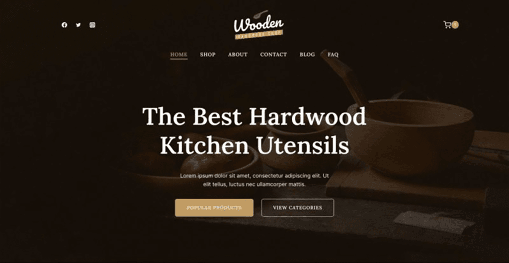 wooden craft kadence starter template