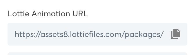 finding the Lottie URL