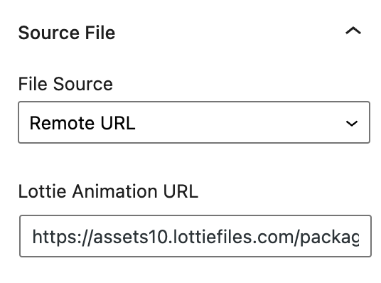 Remote URL Lottie files