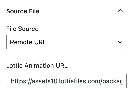Remote URL Lottie files